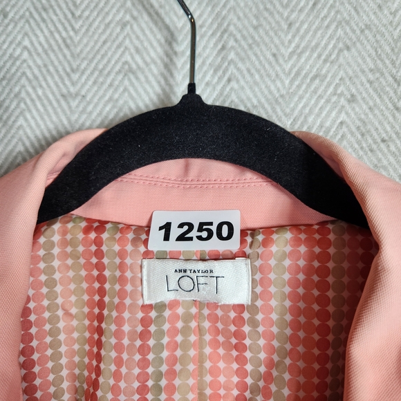 Ann Taylor Loft About S To M See Pics! Soft Pink Trench Car Coat&Hat Small Flaw - Picture 2 of 14